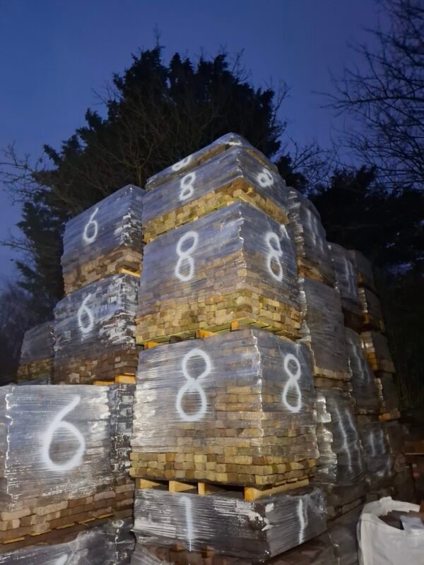 26m² Antieke gebakken waalformaat, geel, op pallet - Afbeelding 2