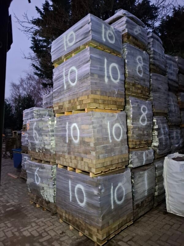 35m² gebakken 7 duimer, zand geel, op pallet - Afbeelding 3