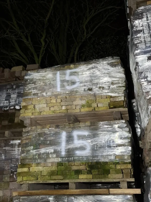 26m² antiek gebakken rijnformaat / geeltjes / ijsseltjes, op pallet - Afbeelding 3