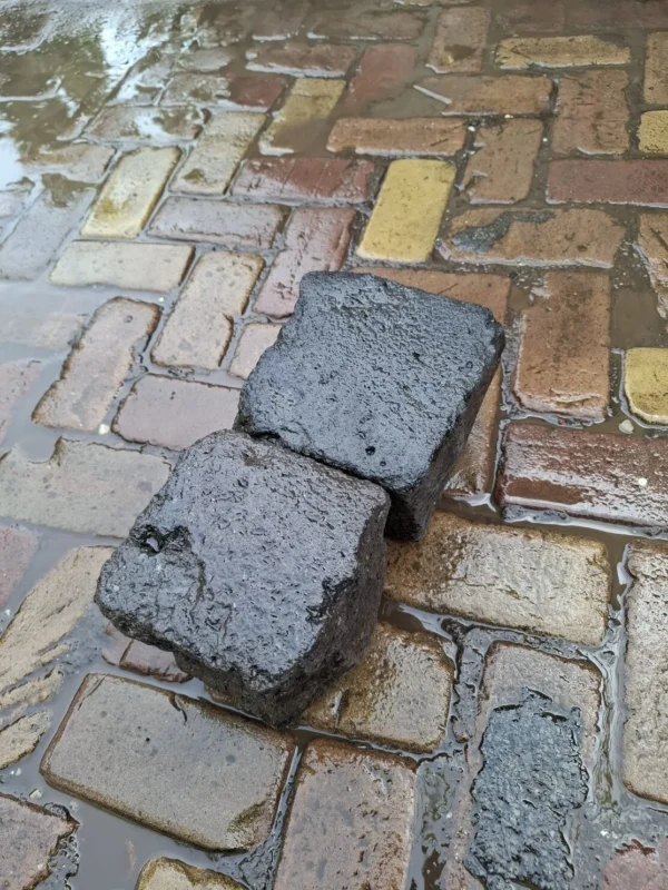 15m² lava basalt keien 15x15cm, in bigbag