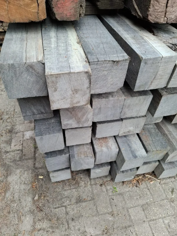 29 stuks hardhouten paal 15x15cm, 550cm - Afbeelding 2