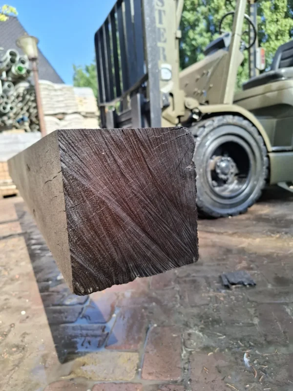 80 stuks 15x15cm, 350cm, hardhouten palen - Afbeelding 3