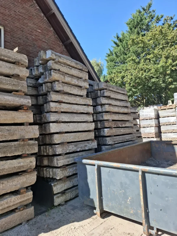 1200m¹ natuursteen graniet opsluitband, gesorteerd - Afbeelding 5