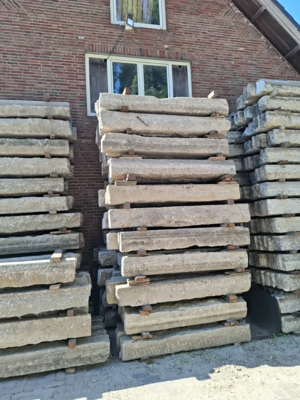 1200m¹ natuursteen graniet opsluitband, gesorteerd - Afbeelding 6
