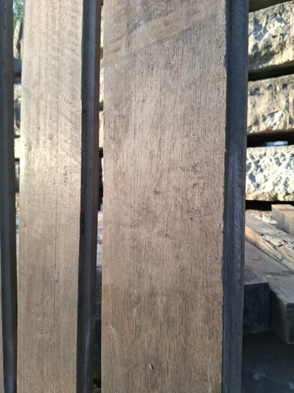 Hardhouten damwand 3cm dik 350cm lang - Afbeelding 2