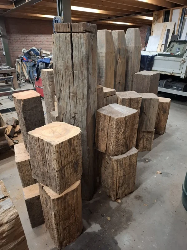 Paal stukken/koppen diverse lengtes en maten - Afbeelding 3